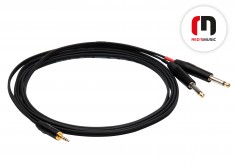 RED'S MUSIC kabel audio AU1730mini Jack stereo 3,5mm/2xJack mono 6,3mm długość 3m