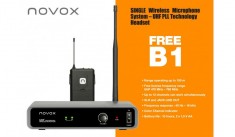 Novox FREE B1 mikrofon bezprzewodowy nagłowny w walizce