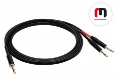 RED'S MUSIC kabel audio AU1230 Jack stereo 6,3mm/2xJack mono 6,3mm długość 3m